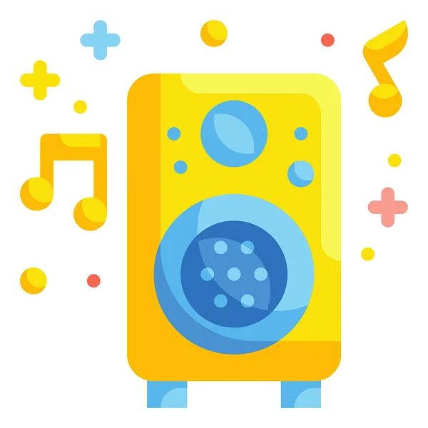 Speaker Audio Music Icon New Year Category — Stock Vector