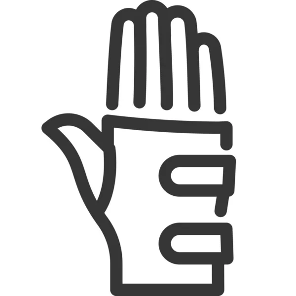 Handgelenkspange Symbol — Stockvektor