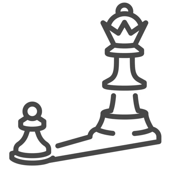 Strategische Ikone Des Schachspiels — Stockvektor