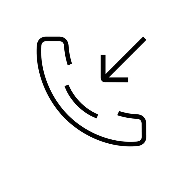 Geräteeingehendes Telefon Symbol Outline Stil — Stockvektor