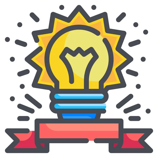Bulb Creative Idea Icon — Stock Vector