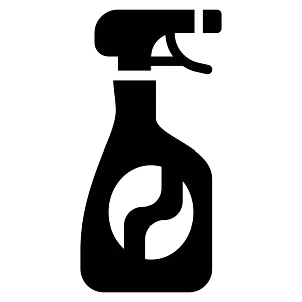 Ikona Detergentu Czyszczenia Butelek Kategorii Family Home — Wektor stockowy