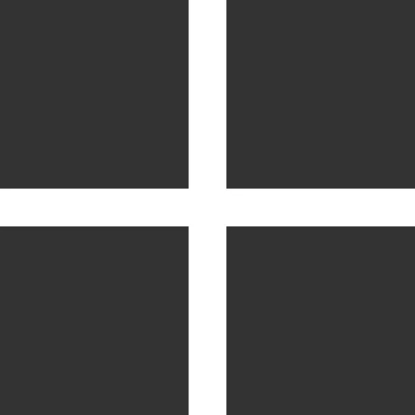 Иконка Окна Представления Сетки Твердом Стиле — стоковый вектор