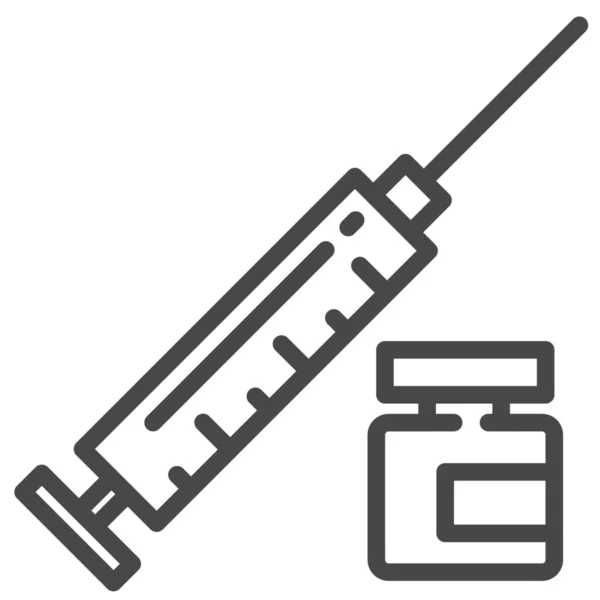 Injektion Von Nährserum Symbol Outline Stil — Stockvektor