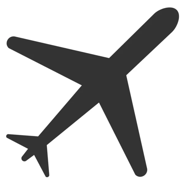 Avion Icône Aéroport Avion Dans Style Solide — Image vectorielle