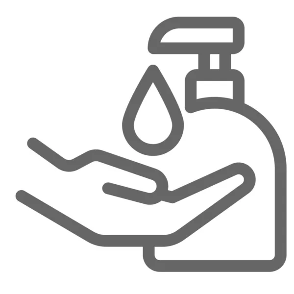 Icône Nettoyage Propre Alcool Dans Hôpitaux Catégorie Soins Santé — Image vectorielle