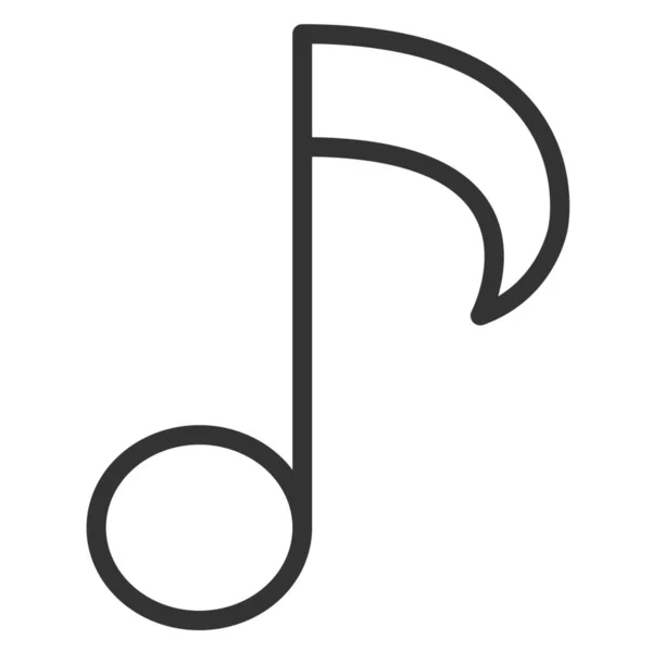 App Melodie Muziek Icoon Outline Stijl — Stockvector