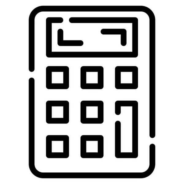 Calcular Calculadora Icono Financiero — Vector de stock