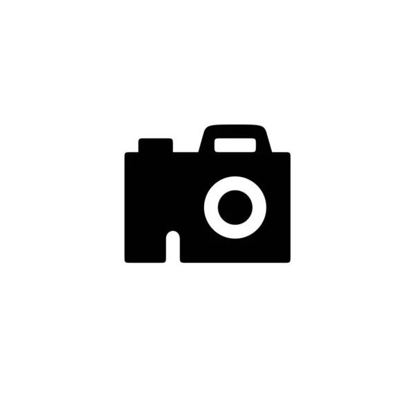 Ícone Frontal Dispositivo Câmera Estilo Sólido — Vetor de Stock