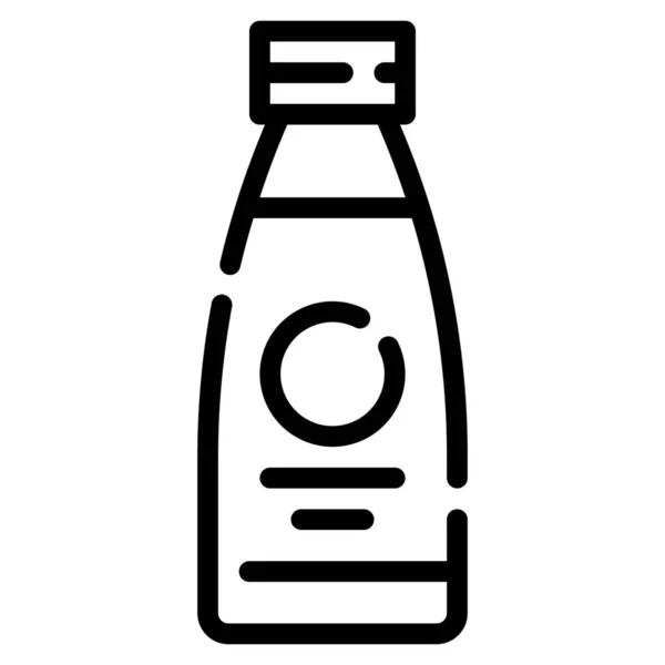 Ícone Bebida Garrafa Aqua — Vetor de Stock