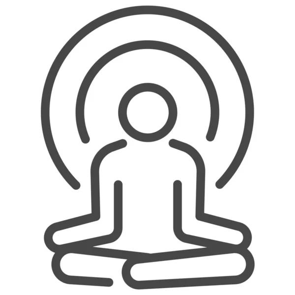 Sağlık Meditasyon Simgesi — Stok Vektör