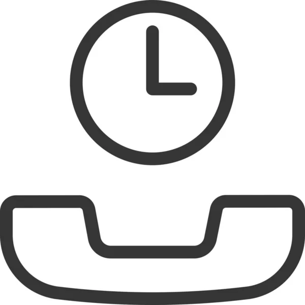 Busy Call Hold Icon Outline Style — стоковый вектор