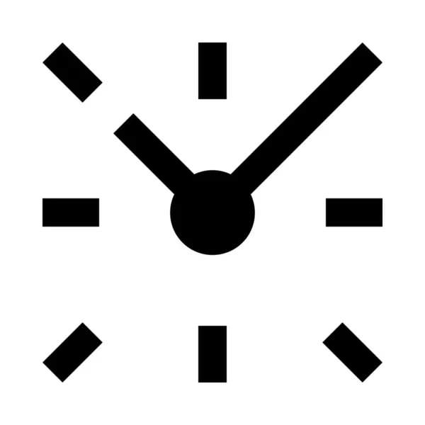目覚まし時計の文字盤アイコン — ストックベクタ