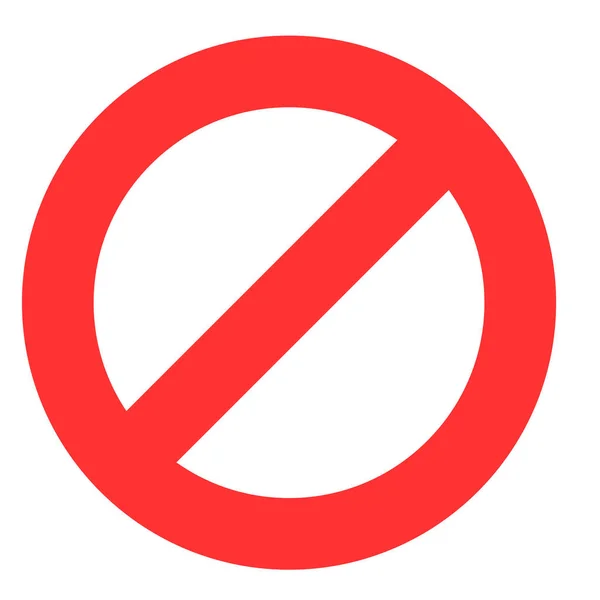 Ban Forbidden Icon — Stock Vector