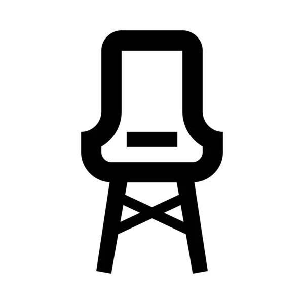 Seat Interior Chair Icon — Stock Vector