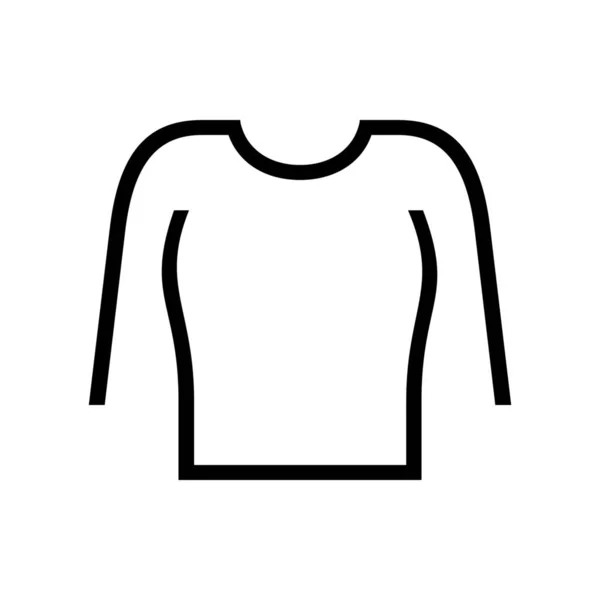 Ropa Chica Icono Largo Estilo Esquema — Vector de stock