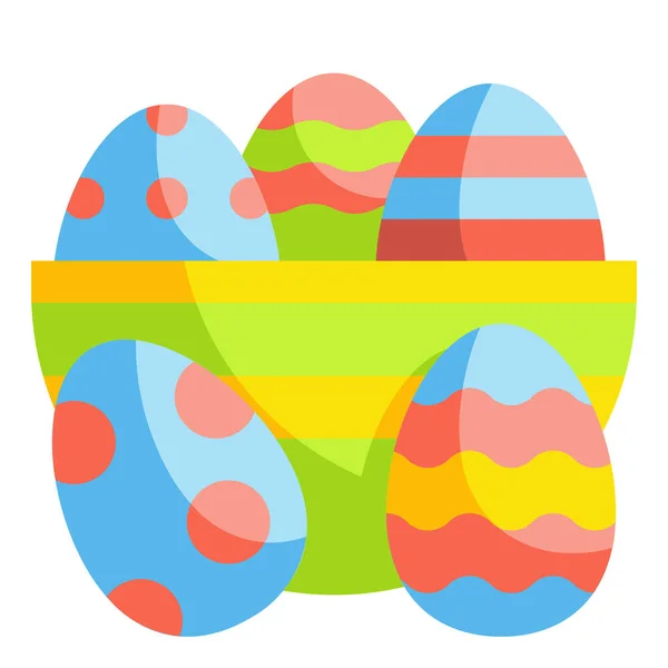 Huevos Pascua Icono Categoría Pascua — Vector de stock