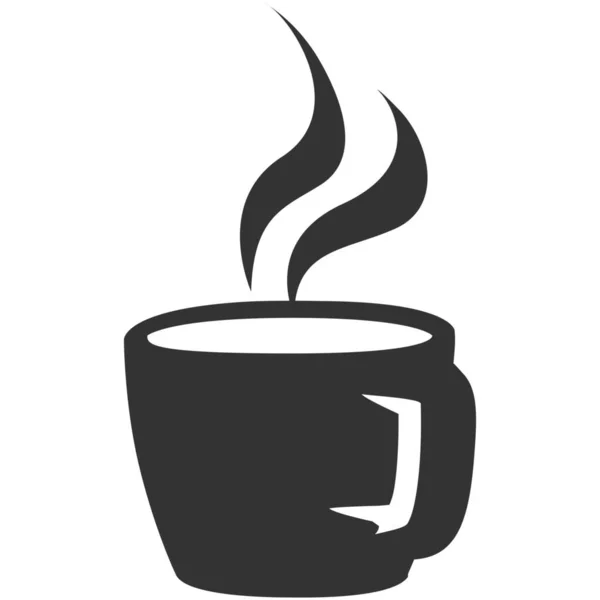 Caffè Espresso Icona Stile Solid — Vettoriale Stock