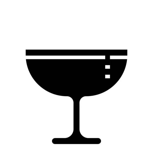 Ποτό Κοκτέιλ Εικονίδιο Ποτό Στερεό Στυλ — Διανυσματικό Αρχείο