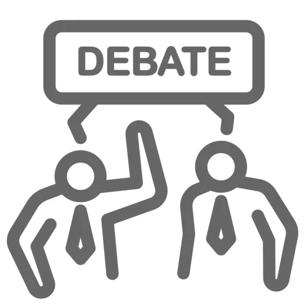 Hablar Político Icono Debate — Archivo Imágenes Vectoriales