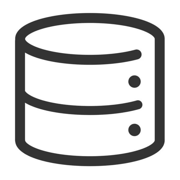 Icono Base Datos Datos Analítica Estilo Outline — Vector de stock