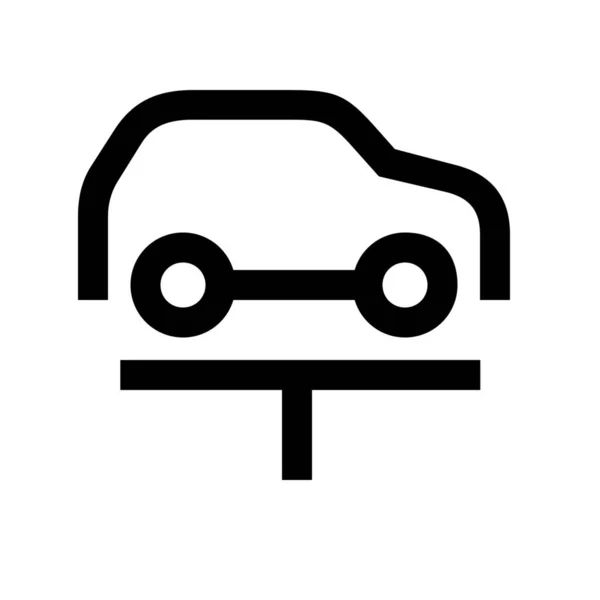 Значок Ремонту Автомобіля Стилі Контур — стоковий вектор