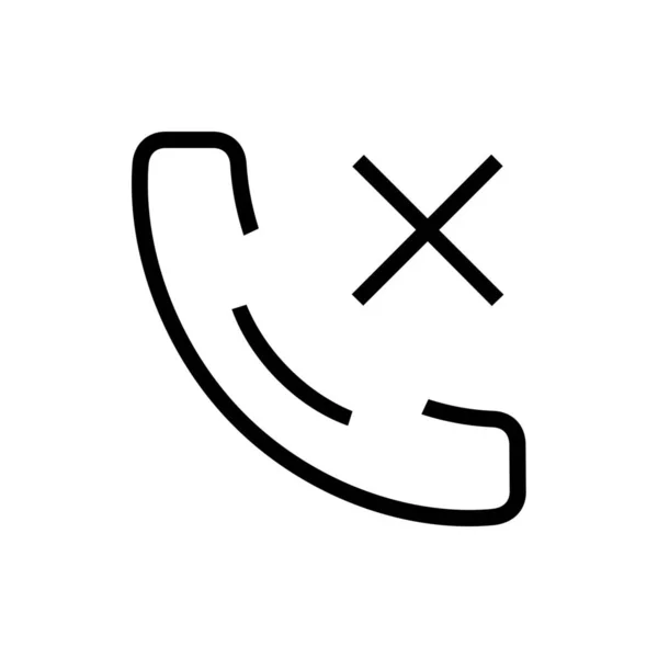 Gerät Defektes Telefon Symbol Outline Stil — Stockvektor