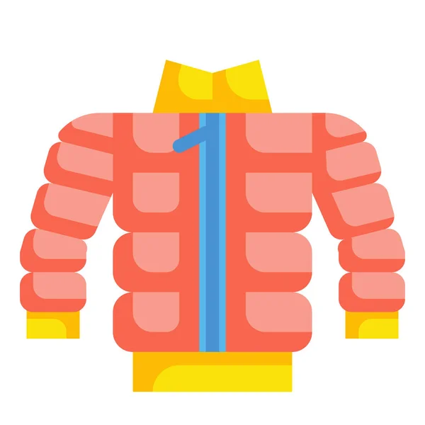 Clother Clother Jacket Εικονίδιο Στην Κατηγορία Φθινόπωρο — Διανυσματικό Αρχείο