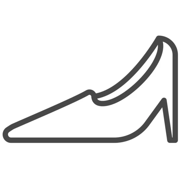 Ropa Moda Tacones Altos Icono Estilo Del Esquema — Vector de stock