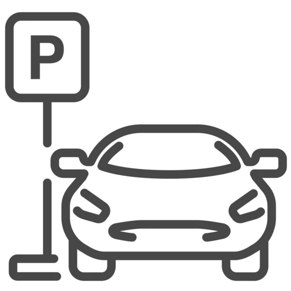 Parkplatz Symbol — Stockvektor