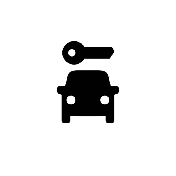 Car Keys Travel Icon Solid Style — Stock Vector