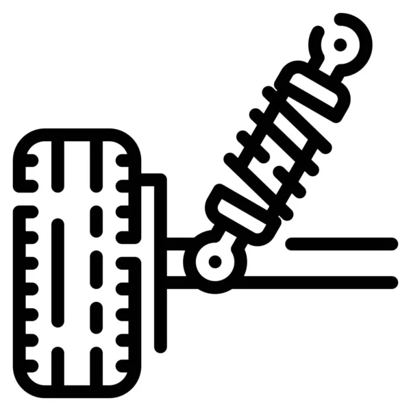 Tamir Arabası Süspansiyon Simgesi — Stok Vektör