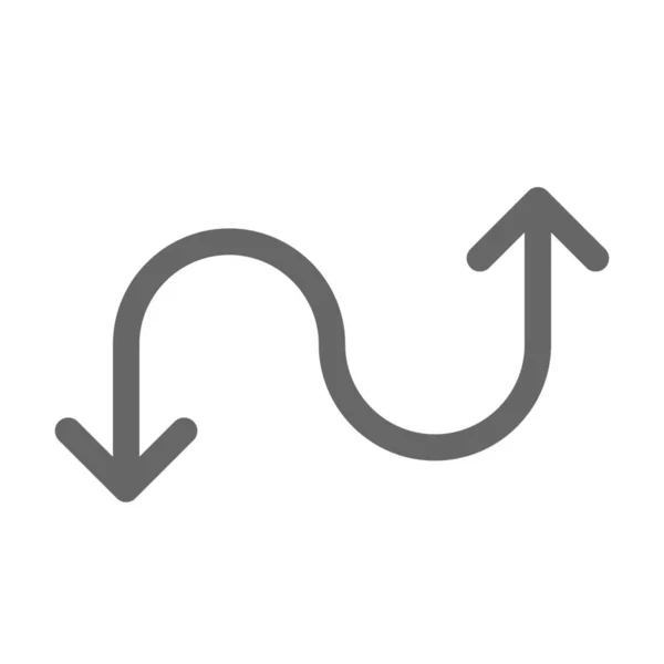 Pfeil Richtung Navigationssymbol — Stockvektor