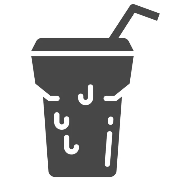 Café Bebidas Icono Café Estilo Sólido — Vector de stock