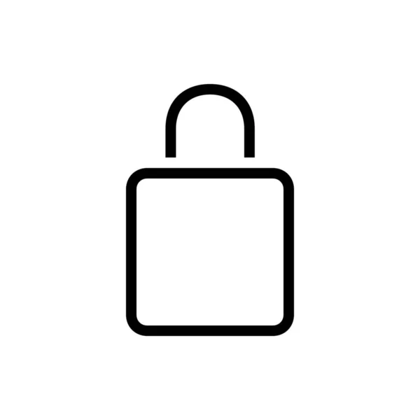 Blank Lock Security Icon Outline Style — Stock Vector