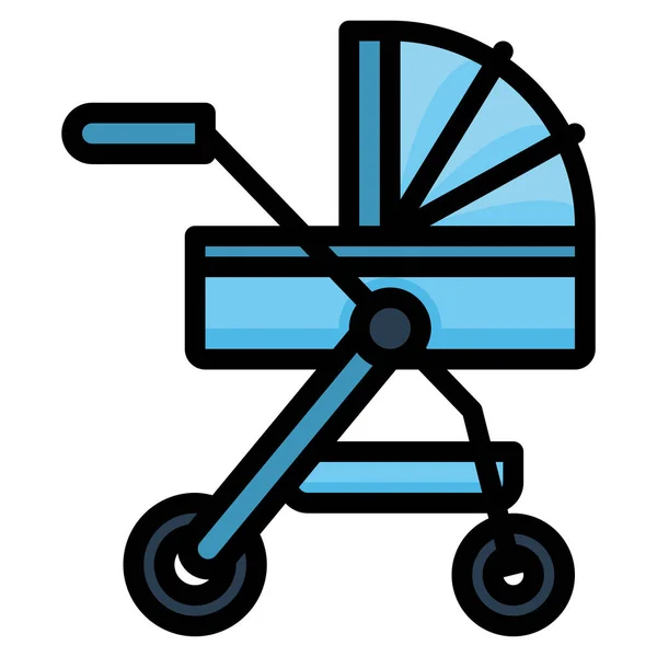 Иконка Младенца Носителя Стиле Заполненный Контур — стоковый вектор