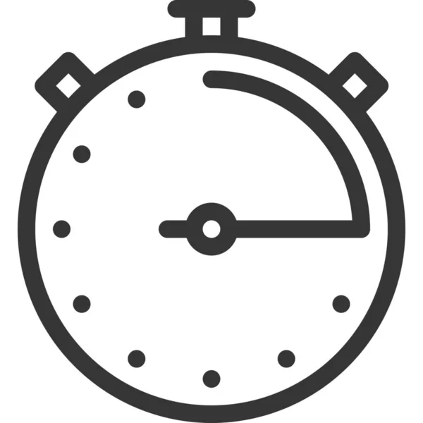 Alarm Stopklok Tijd Pictogram Tekenen Symbolen Categorie — Stockvector