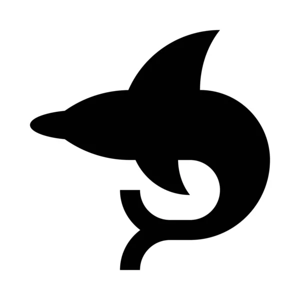 Animal Dolphin Shark Icon — Stock Vector