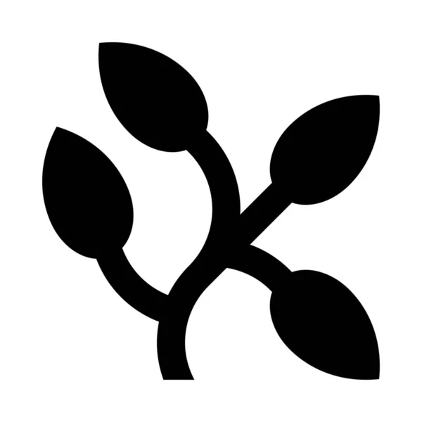 Значок Гілки Трави Листя — стоковий вектор
