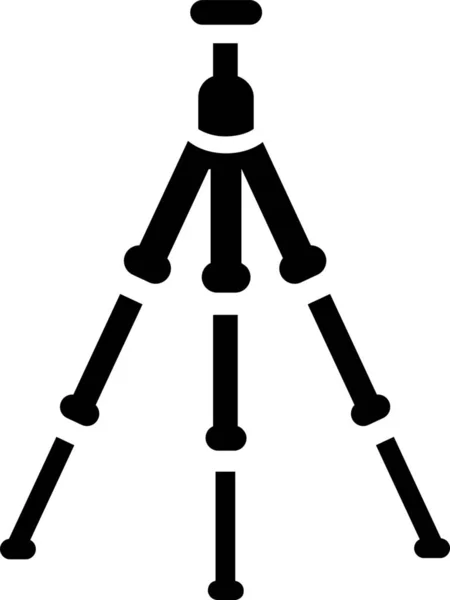 Kamera Standı Simgesi Somut Biçimdedir — Stok Vektör