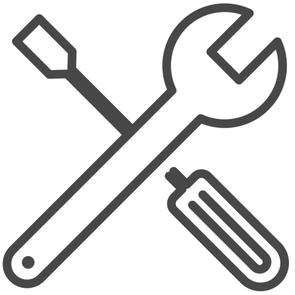 Helpdesk Mechanic Icon Computer Hardware Category — Stockový vektor