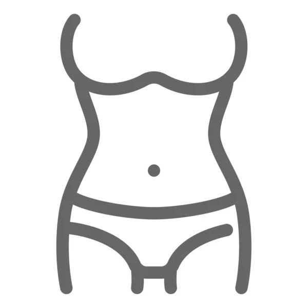 Diet Body Shape Icon — Stock Vector