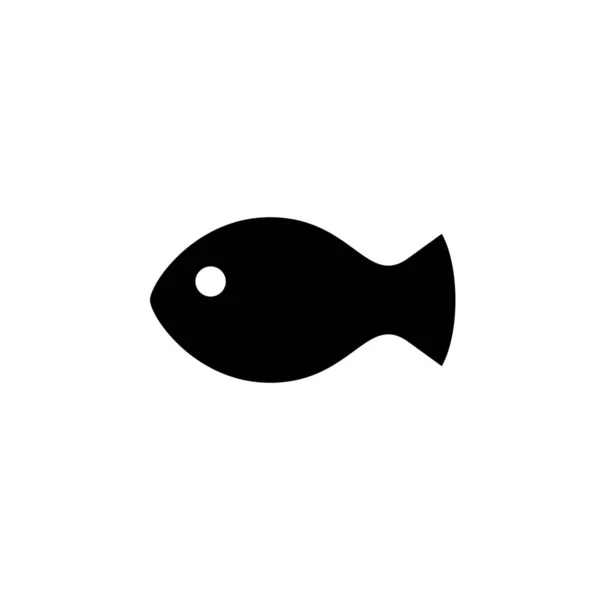 Animal Fish Nature Icon Estilo Sólido — Vector de stock