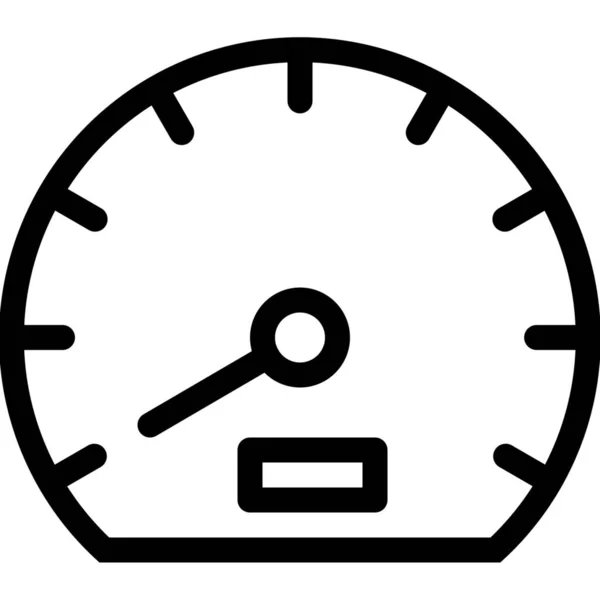 Disminuir Icono Aumento Rápido Estilo Esquema — Vector de stock