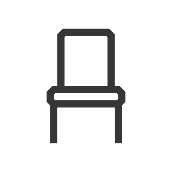 Икона Мебели Кресла Стиле Наброска — стоковый вектор