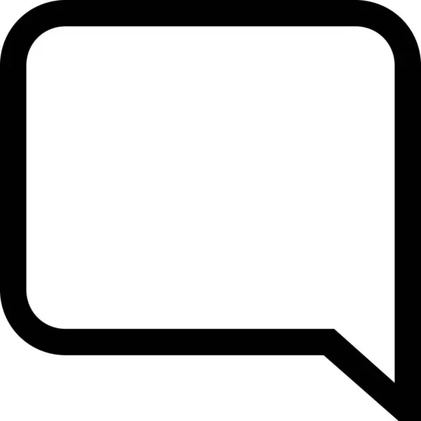 Bubble Chat Dialog Symbol Umrissstil — Stockvektor