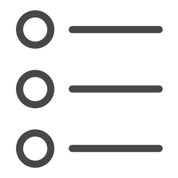 Visualizza Icona Degli Ordini Dell Elenco Stile Outline — Vettoriale Stock