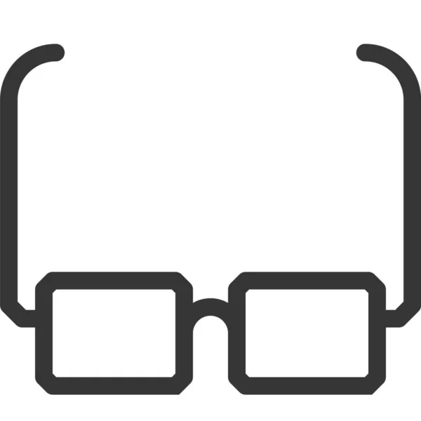Óculos Leitura Ícone Sol Estilo Esboço —  Vetores de Stock