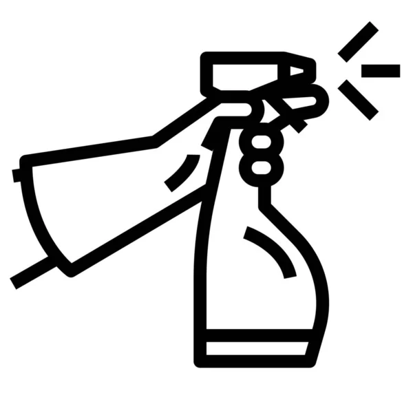 Значок Моющего Средства Бутылок Стиле Outline — стоковый вектор