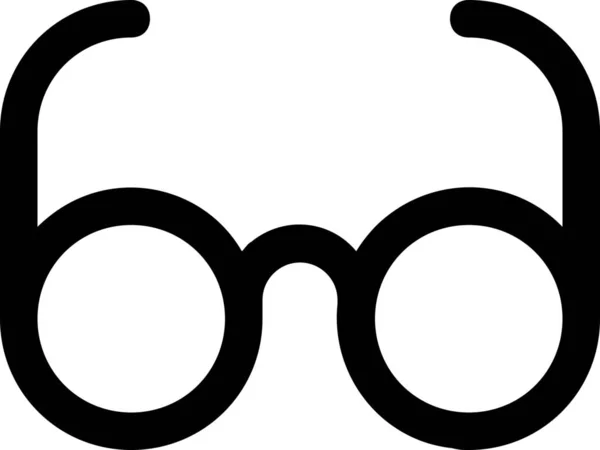 Ikona Kation Brýle Stylu Osnovy — Stockový vektor